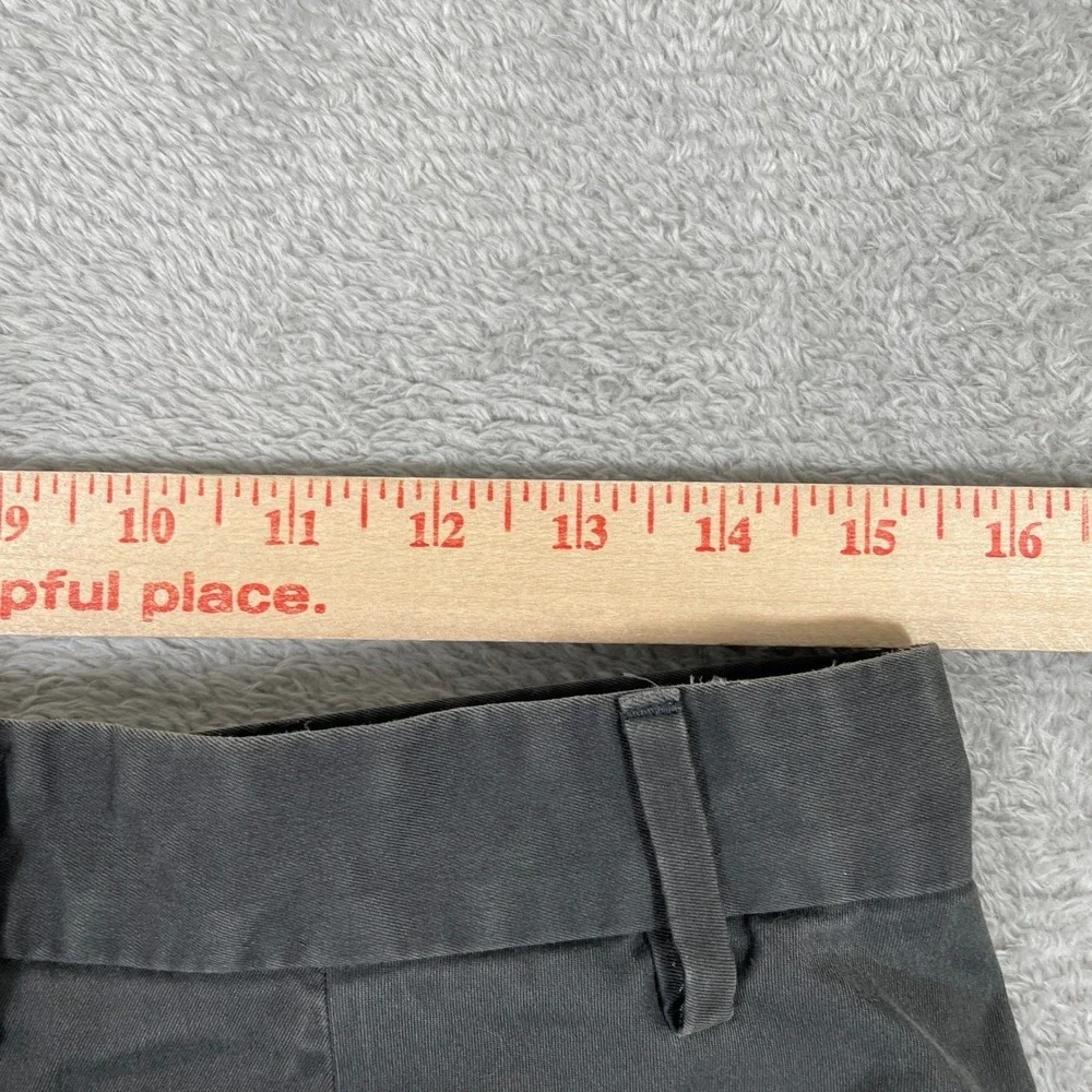 Banana Republic Aiden Short Mens 30 Gray Chino Cotton Stretch Casual Preppy Slim